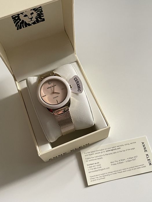 -45%$ Anne Klein часы с бриллиантом діаманти годинник жіночий diamond