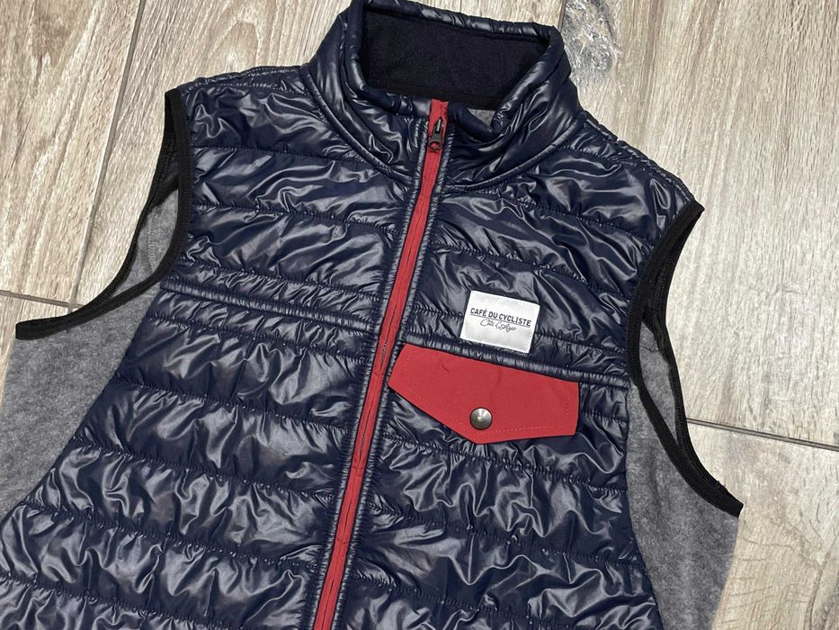 Męska Kamizelka kolarska CAFE DU CYCLISTE Albertine Merino Wool r. L