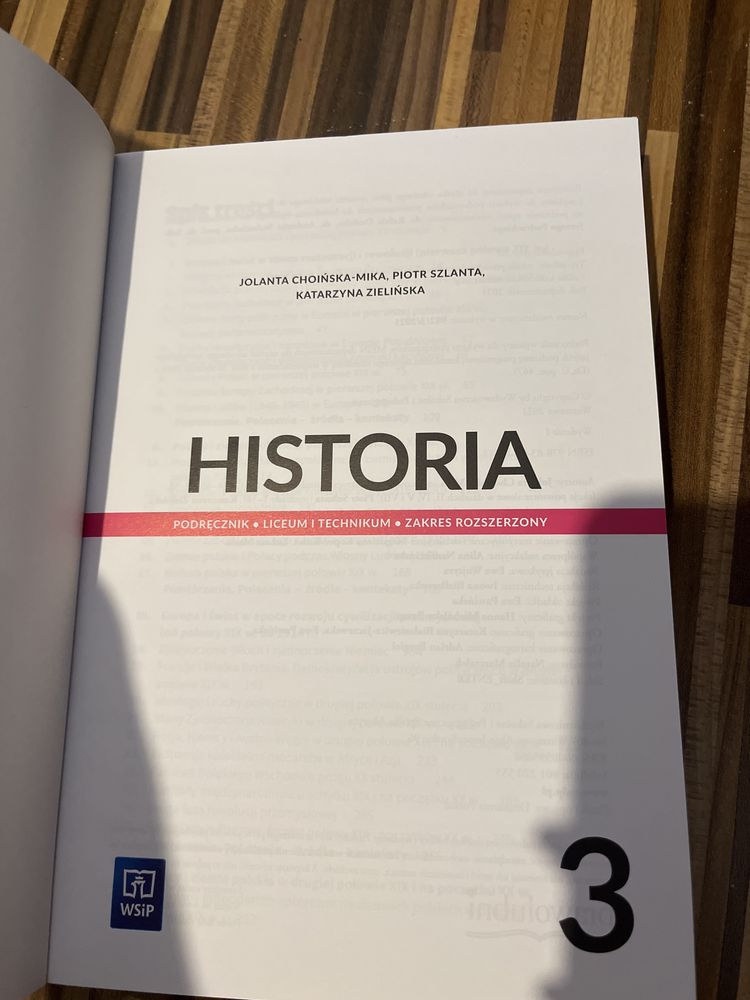 Podręcznik historia rozszerzona dla klasy 3