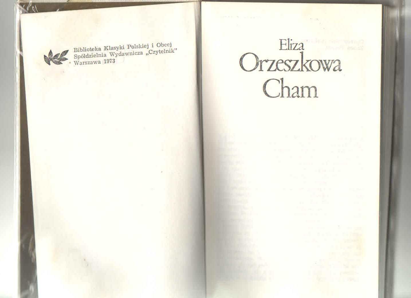 Eliza Orzeszkowa Cham