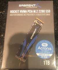Dysk SSD Sabrent Rocket 1TB NVMe PCIe M.2 2280 GEN3 4X X4 nowy