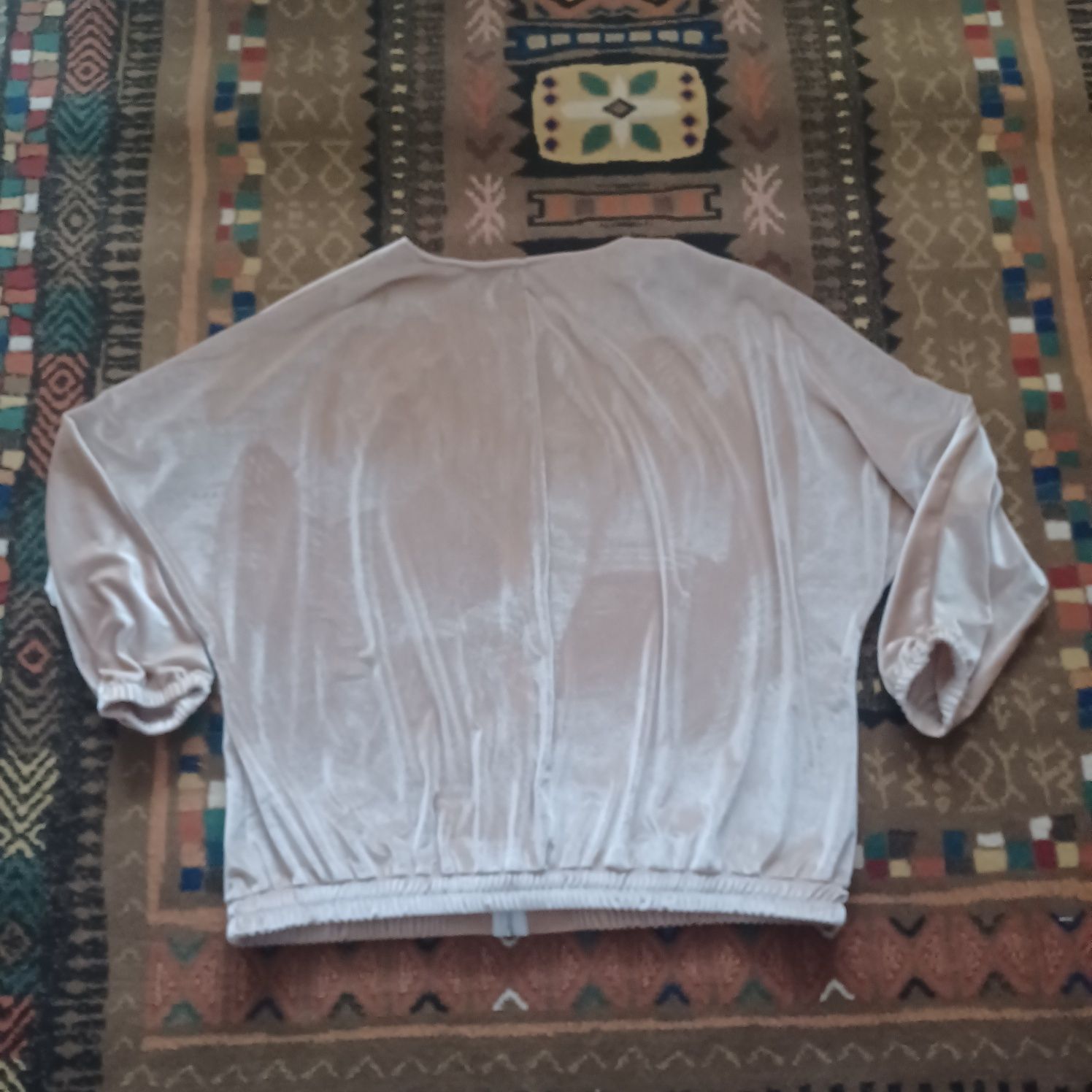 Bluza welurowa z elastamem jak nowa XXXL/ plus size