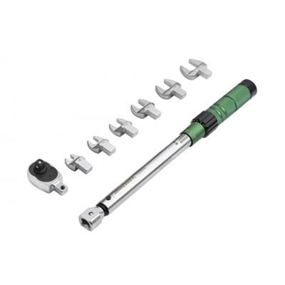 Klucz dynamo 3/8" 10-60Nm z wymiennymi końcówkami