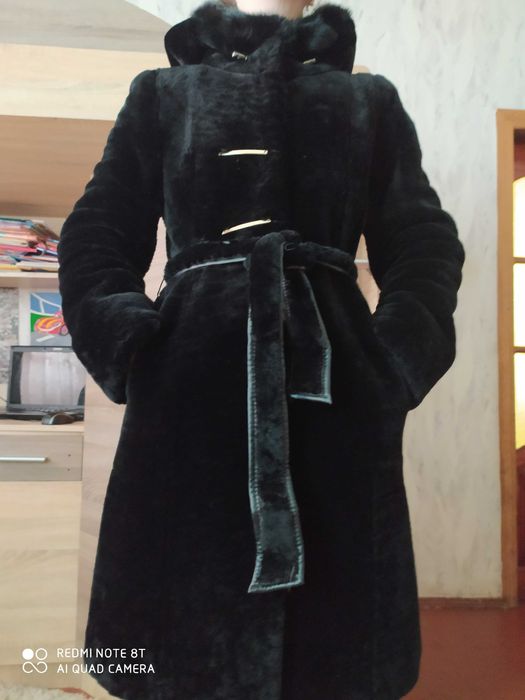 Шуба из мутона натуральная