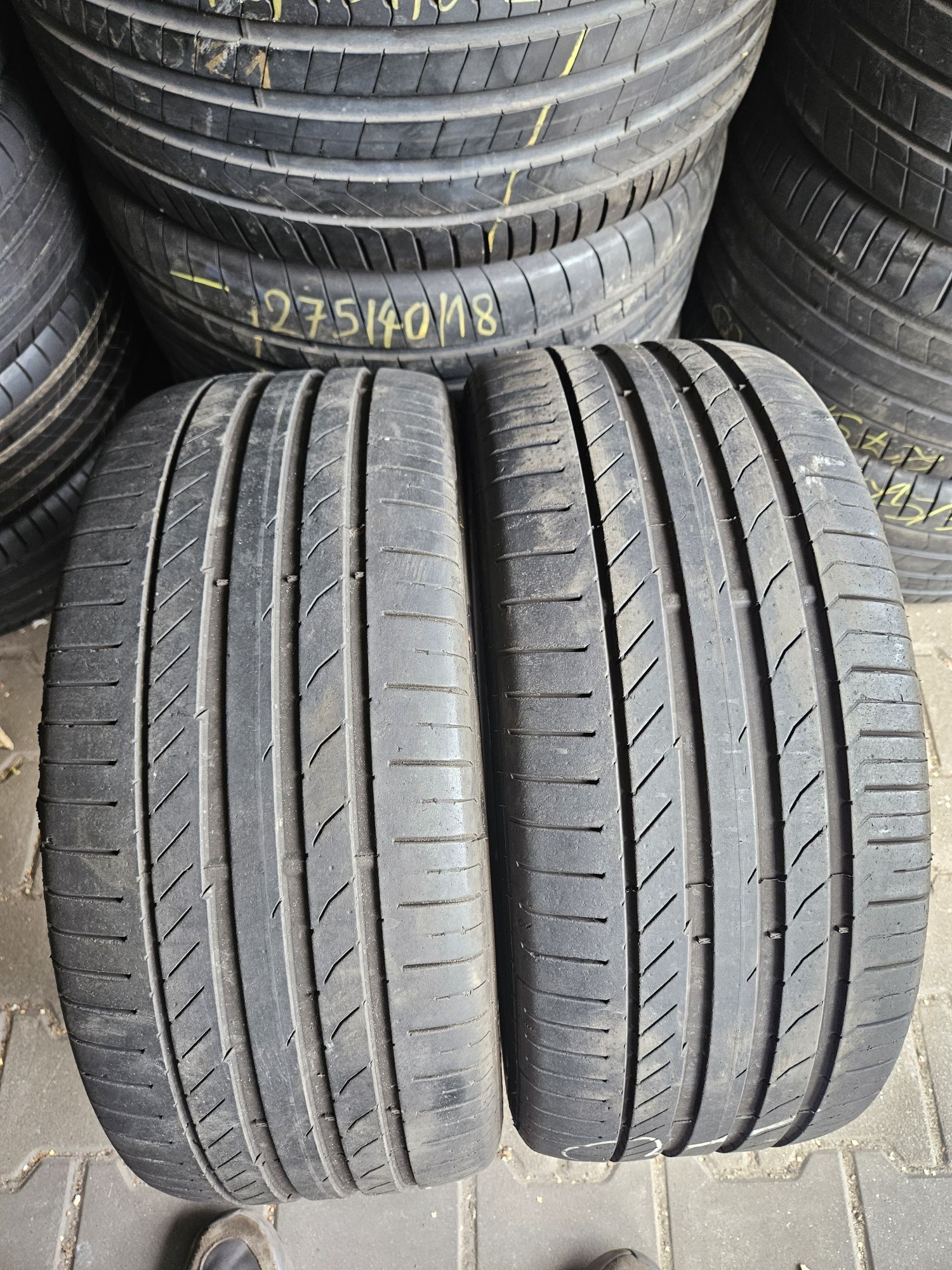 2szt 245/45/17 Continental 5mm dot4319r LATO