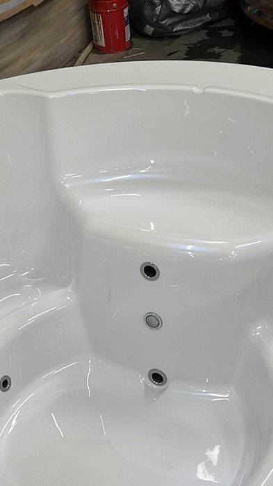 Balia Ogrodowa z Wkładem Akrylowym Gorąca Beczka Kąpielowa Akryl Wanna