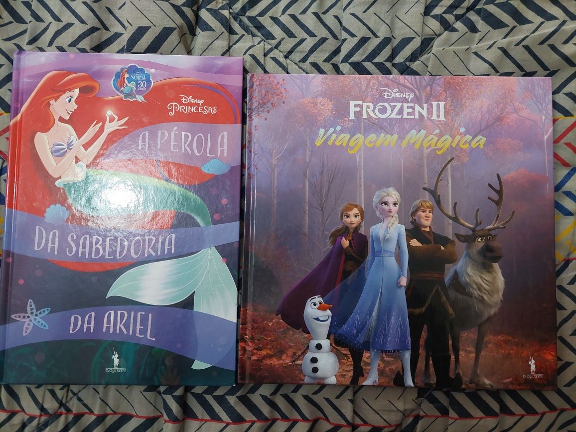 Livros Frozen II Viagem Mágica e A Pérola da Sabedoria da Ariel