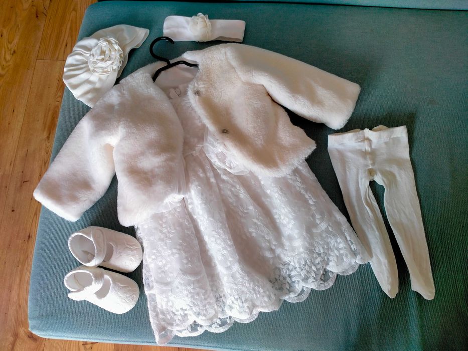 Komplet do chrztu dla dziewczynki 74