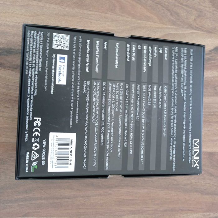 Mini PC BOX MiniX Neo U1