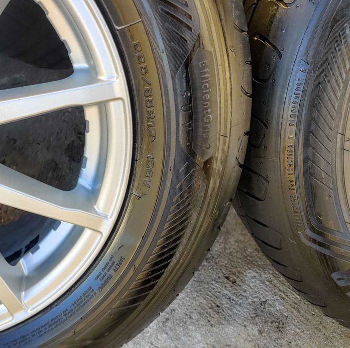 4 Jantes 17" furação (5x108) c/Pneus 225/65R17