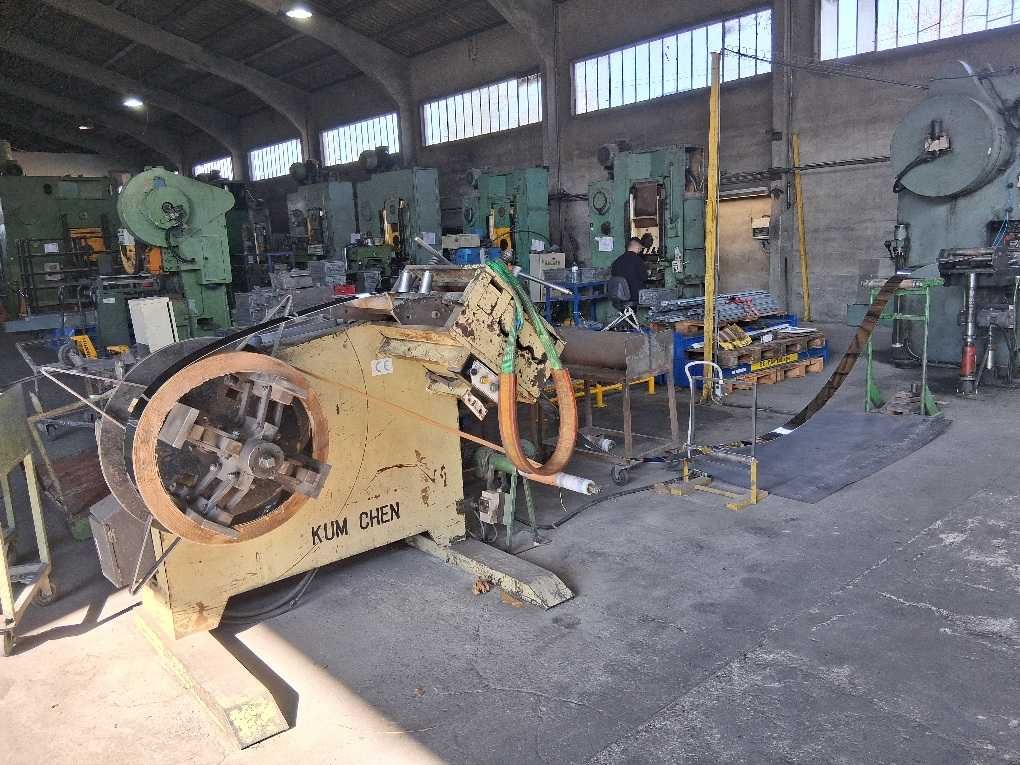 Linha Corte: Balancé 120 Ton + Desenrolador + Endireitador + Enrolador