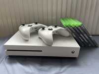 Xbox one s 1tb + 2 pady