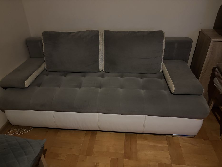 Sofa Black Red white 200