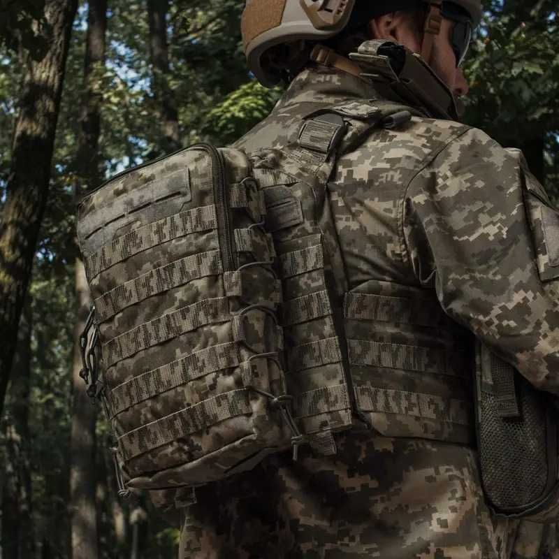 Тактичний рюкзак на 10л до плитоноски на MOLLE. Cordura 1000D. Піксель