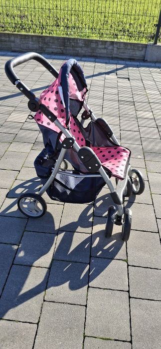 Wózek dla lalki i fotelik na rower