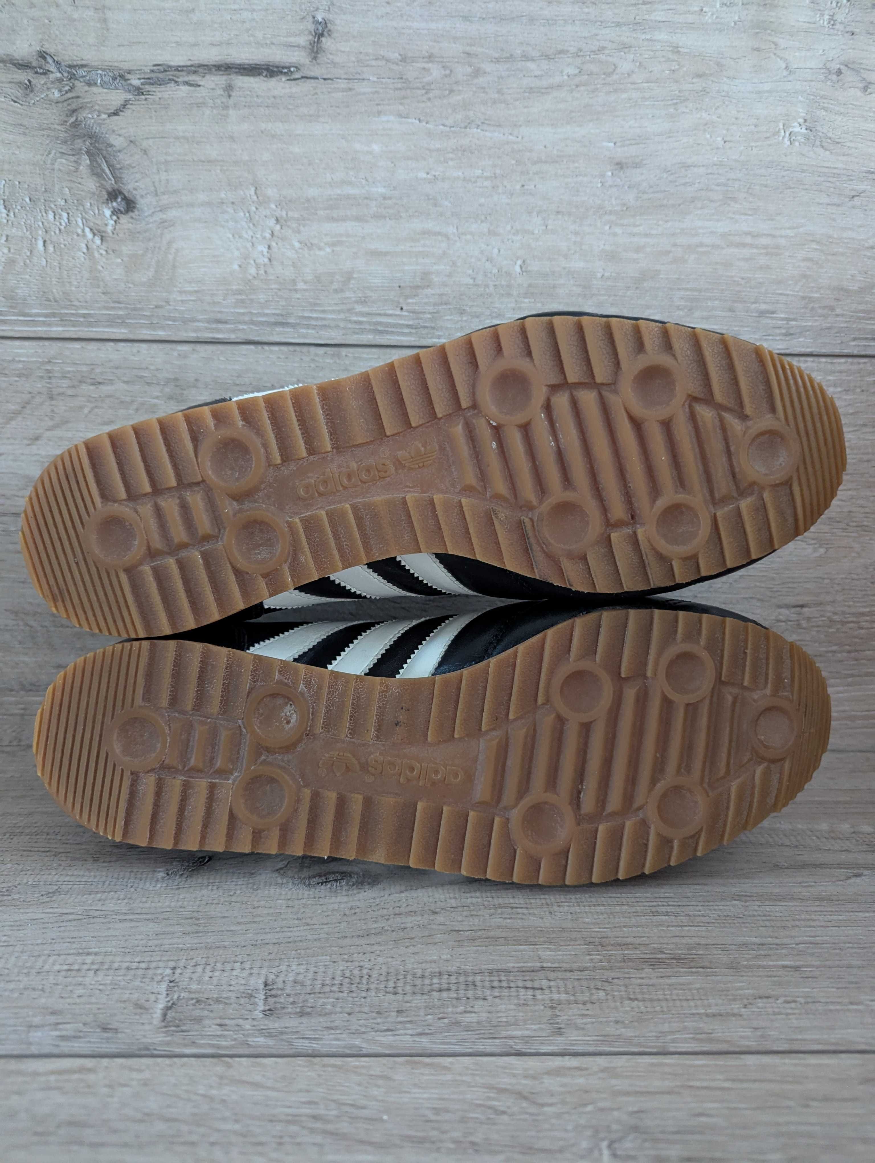 Мужские черные кожаные кроссовки Adidas Rio Grande винтаж 43 р 27.5 см
