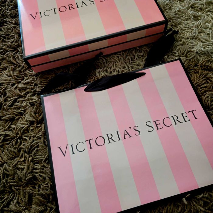 Torebka Victoria’s Secret rozmiar L i pudełko rozmiar M zestaw