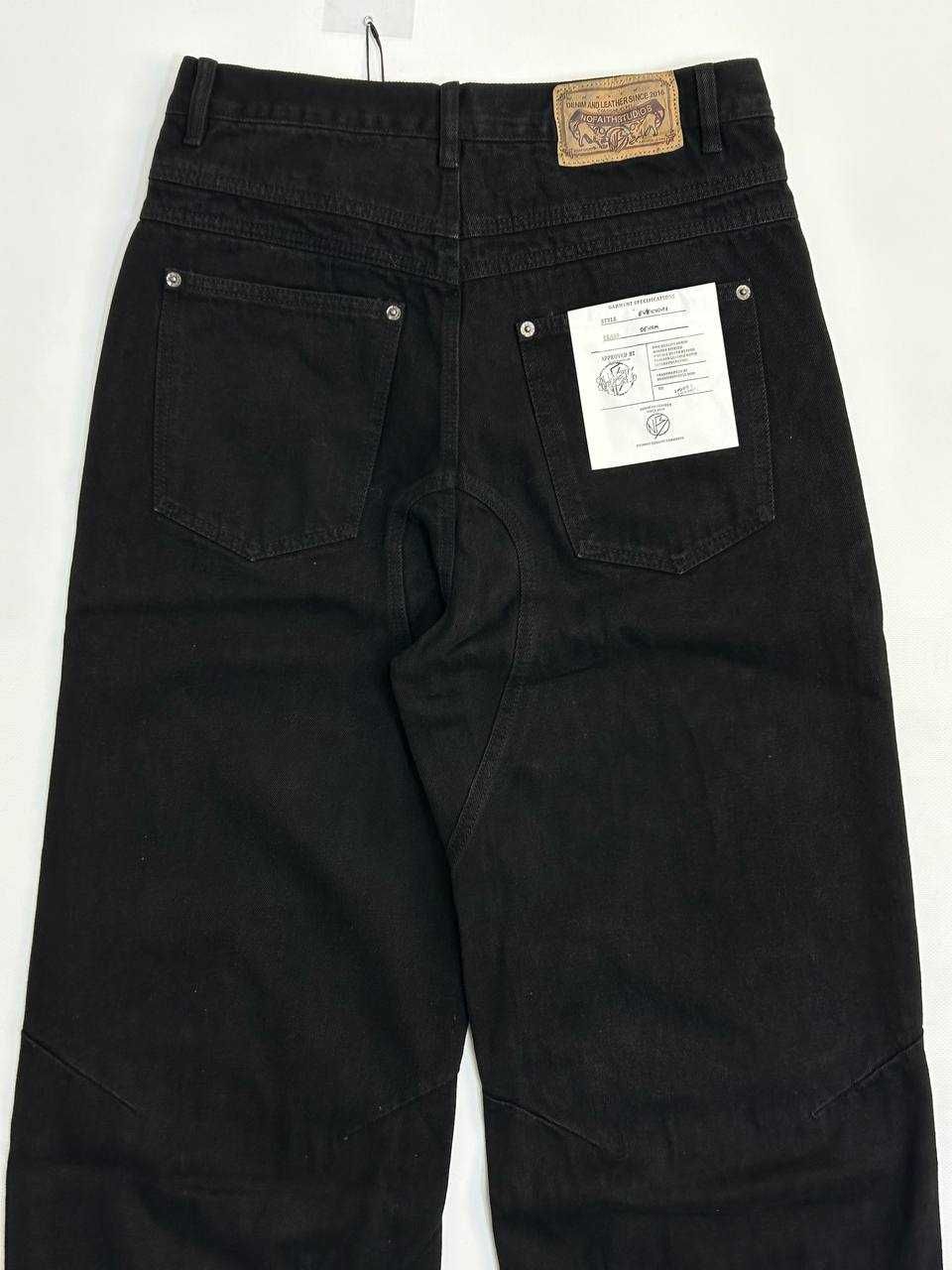 NFS NO FAITH STUDIOS baggy faded jeans archive opium джинсы черные S M