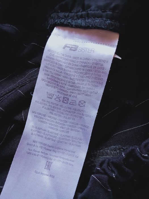 Spodnie chinosy w paski lampasy casual sport vintage S/36