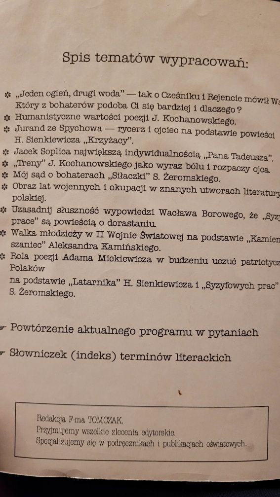 Język polski 8 Żelazne tematy