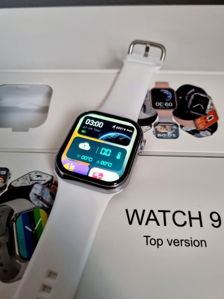 Smart Watch seria 9 biały pasek