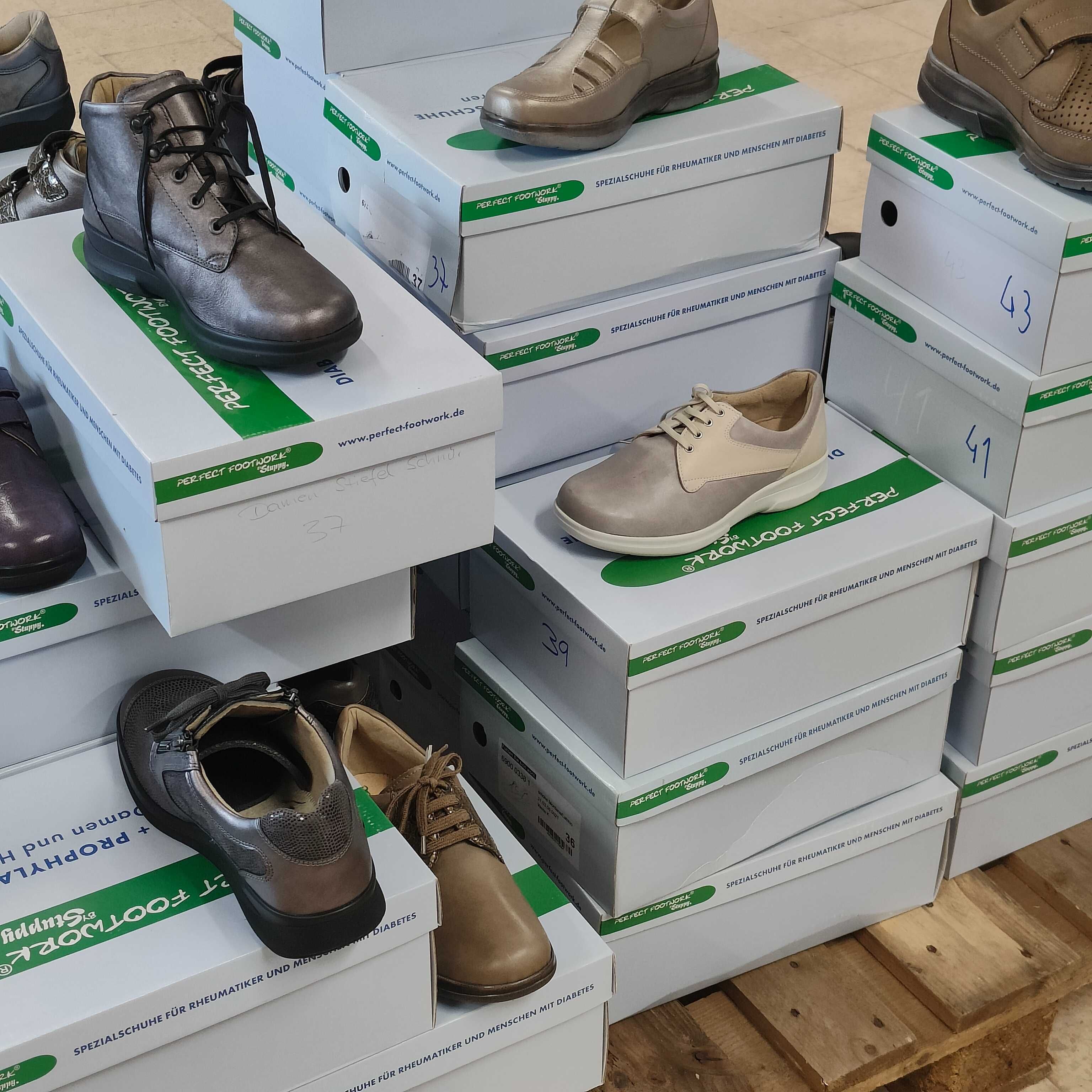 71 Pares de Calçado Ortopédico e Diabético 100% Pele Stuppy Footwork