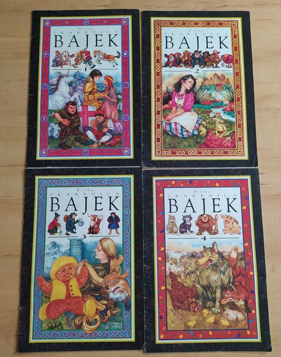 Wielka Skarbnica Bajek - zestaw 4 dużych książek A3
