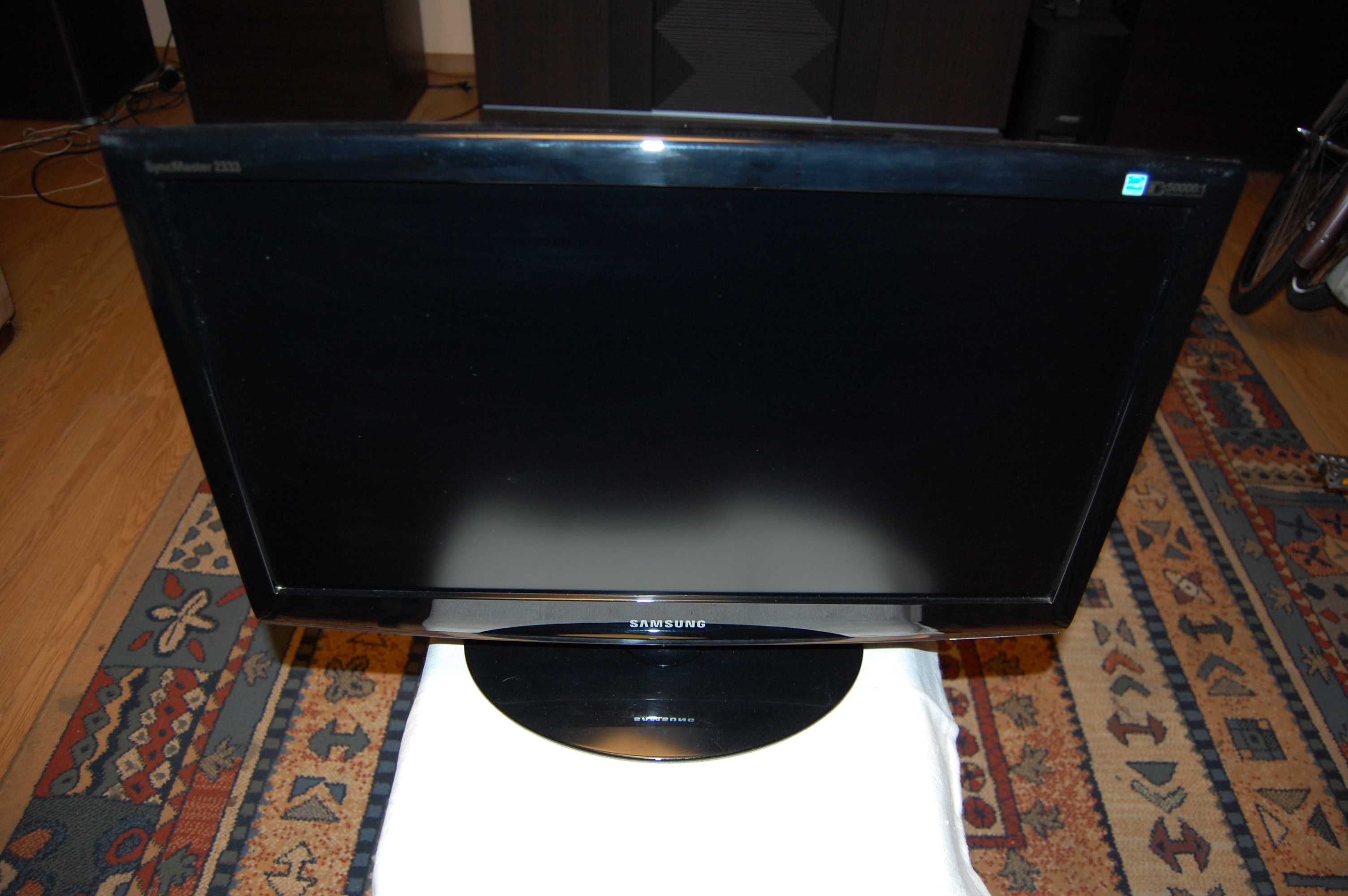 monitor SAMSUNG LS23CM, złącza DVI, VGA