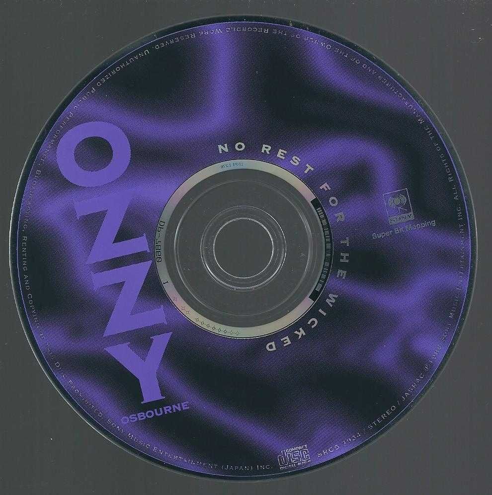 CD Ozzy Osbourne - No Rest For The Wicked (1996 Japan) (Sony)