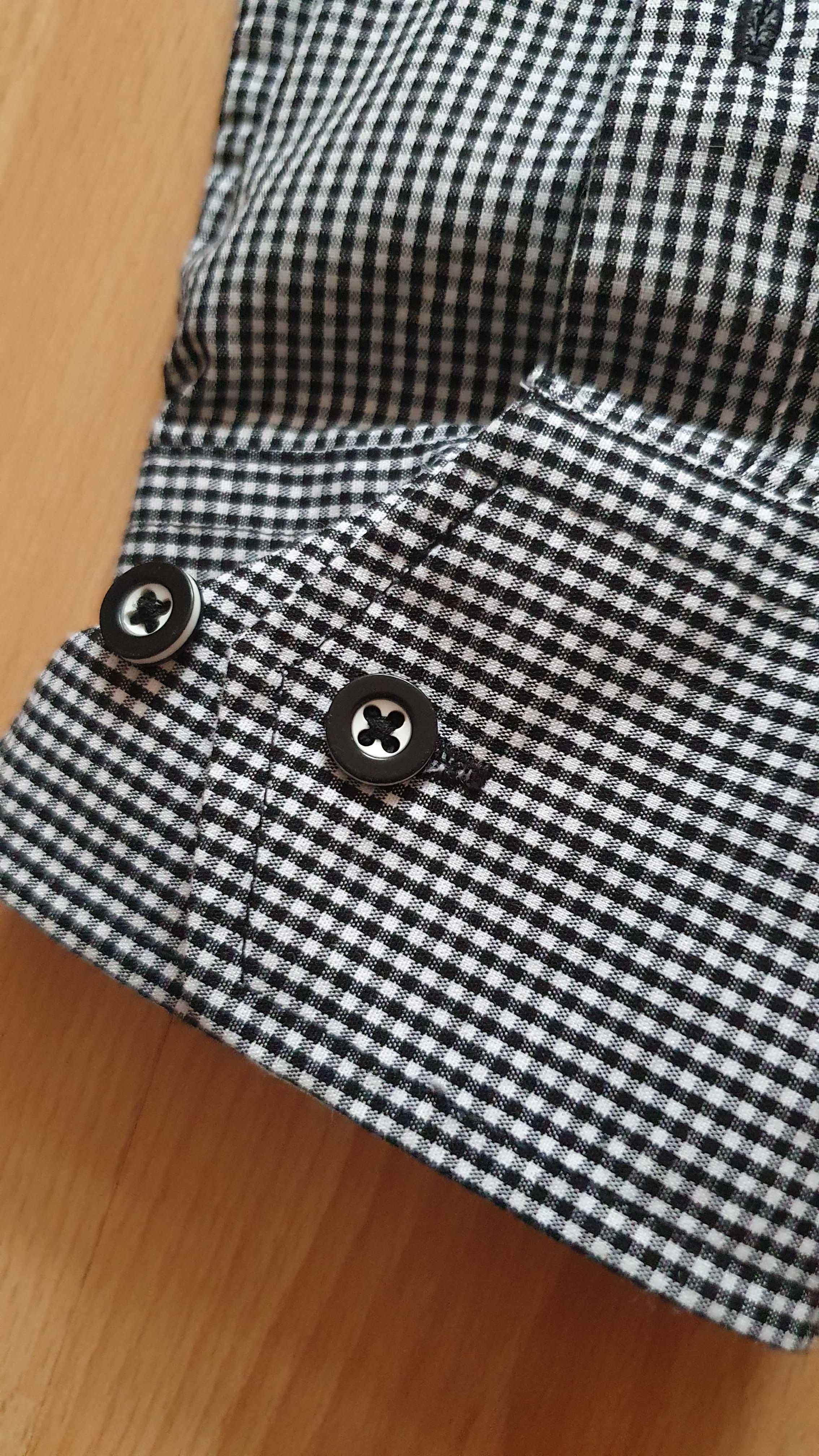 Koszula męska w kratę Slim Fit firmy Smog rozmiar L