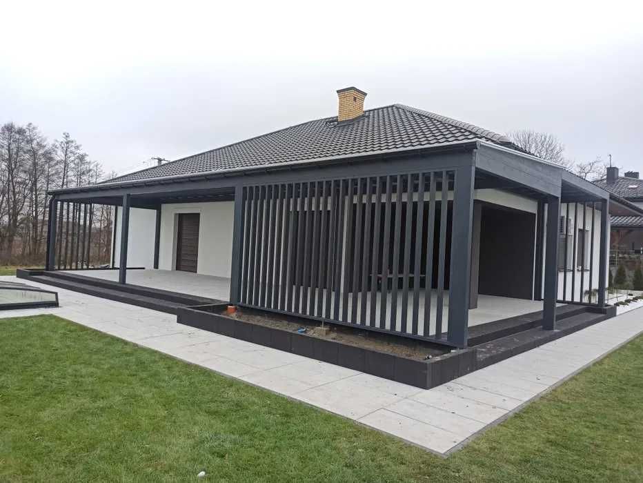 Drewniane Zadaszenie Taras Pergola Carport Ruchome deseczki Puławy