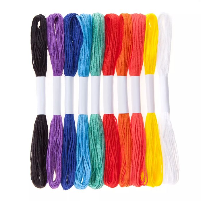 Zestaw mulin w nasyconych tęczowych kolorach 8m 10 szt.. DP Craft