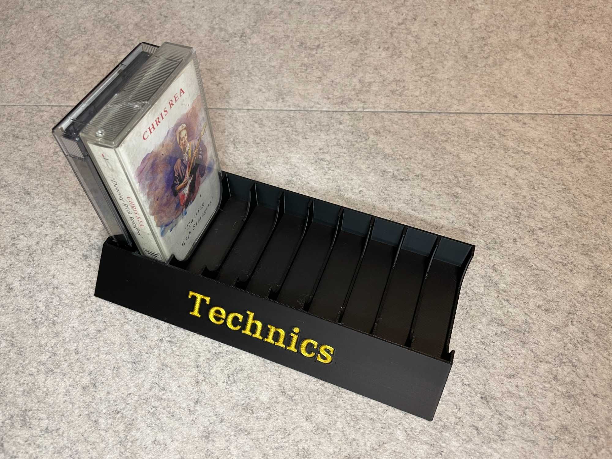 2x stojak podstawka na 10 kaset magnetofonowych Technics