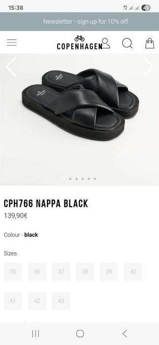 Кожаные Шлепанцы Copenhagen