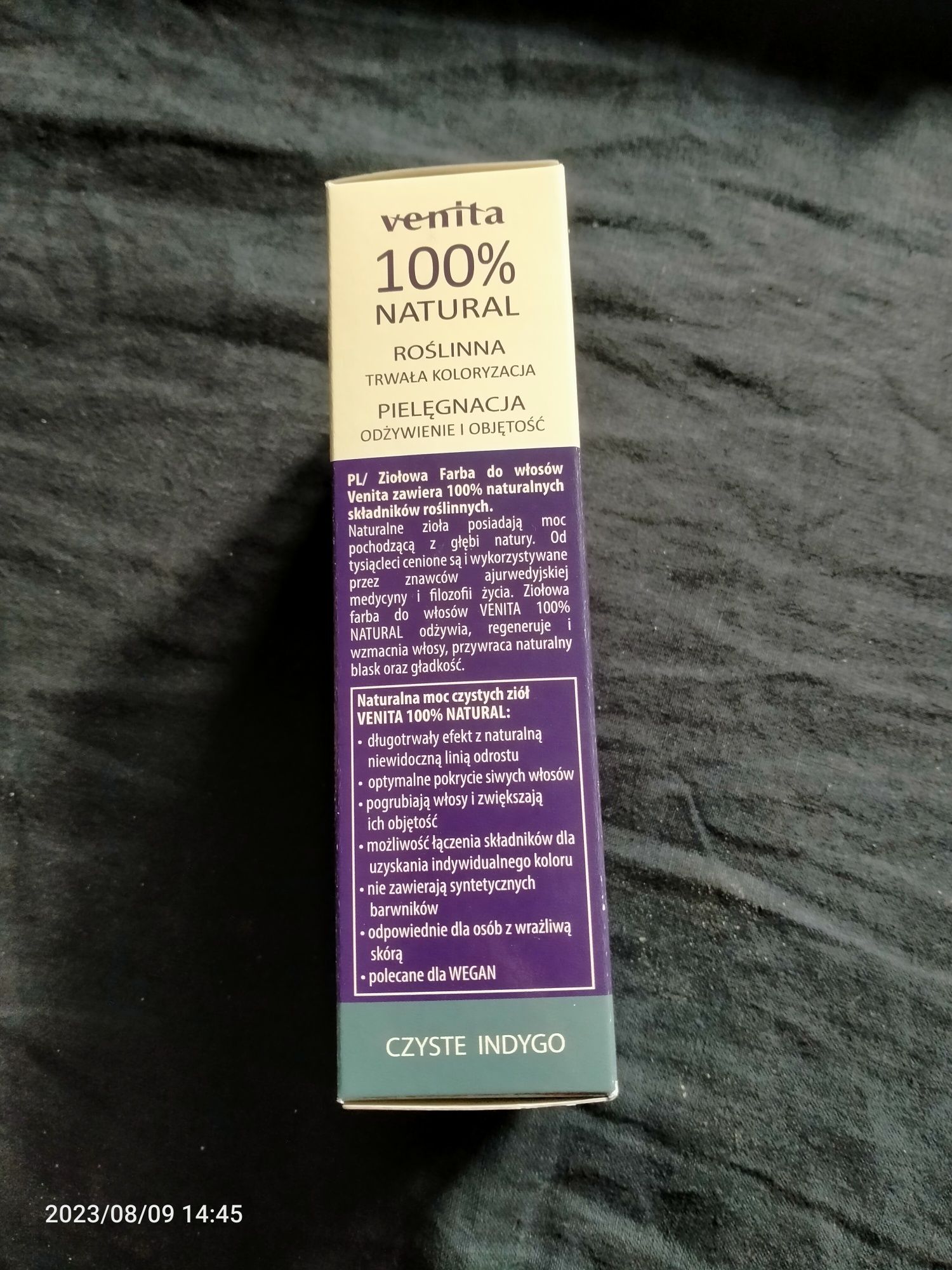 Ventia 100% Natural (Henna) 'Czerń Indigo'