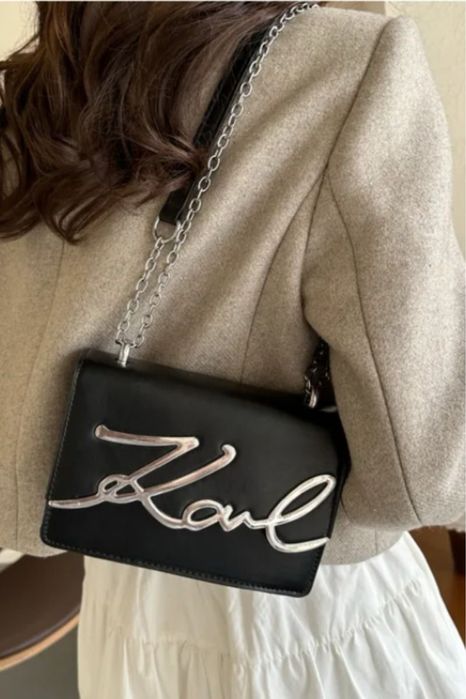 Сумочка в стилі karl lagerfeld крос боді