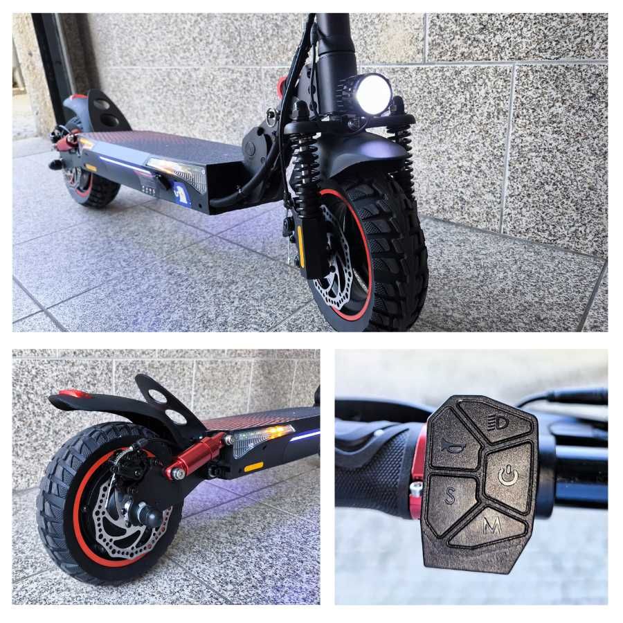 Trotinete Elétrica – 600W, 45km de Autonomia 40km/h Suspensão Total