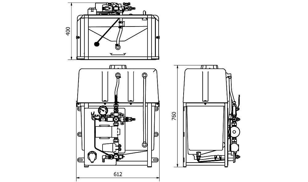 Aplikator do zakiszania Apli-Tech AZ-80 Optimal 80L CE FV GW Film