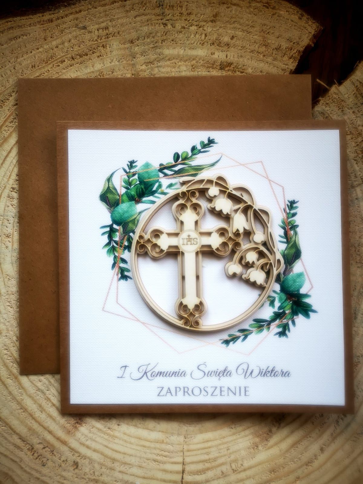 Zaproszenia komunijne Zaproszenie Komunia Święta