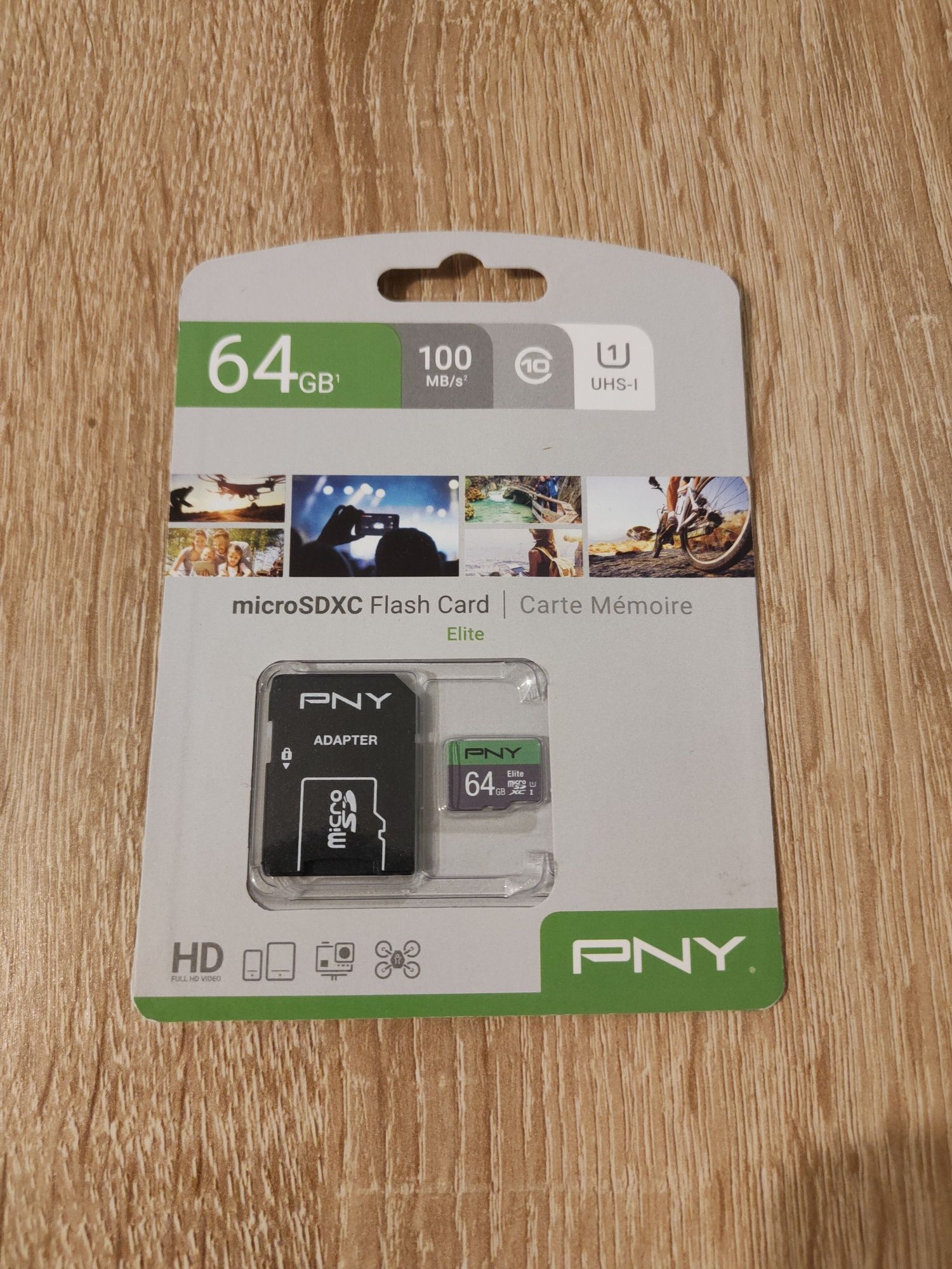 Karta PNY 64gb microSDXC flash card elite + adapter