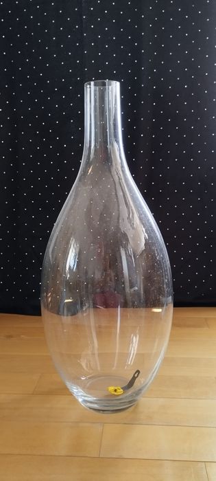 Wazon  podłogowy przezroczysty, kształt Butelka 60cm
