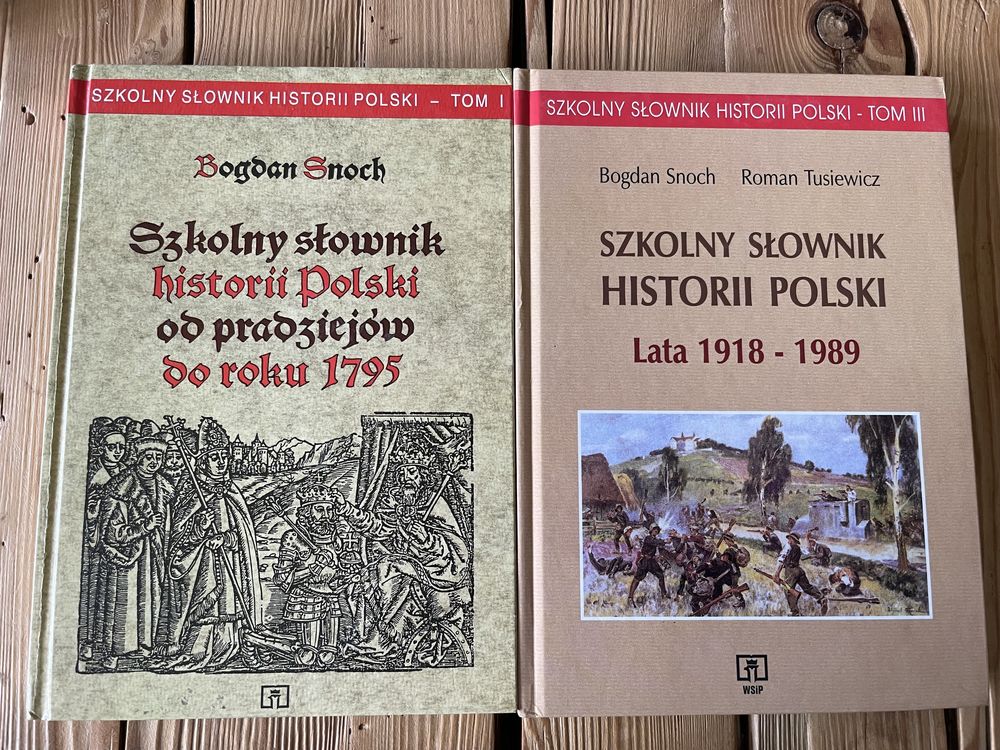 Szkolny słownik historii Polski Bogdan Snoch Tusiewicz od pradziejów