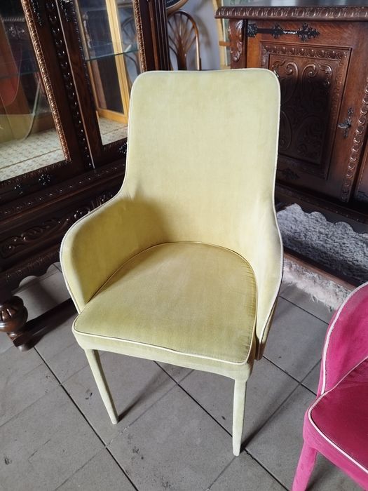 krzesło fotelowe do jadalni antyk Vintage