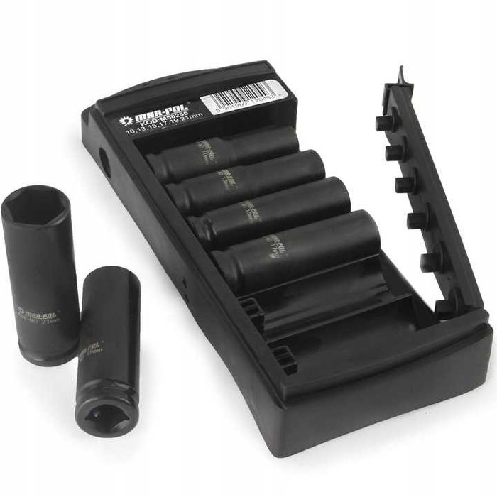 Nasadki Udarowe Długie 6szt 10-21mm - NOWE