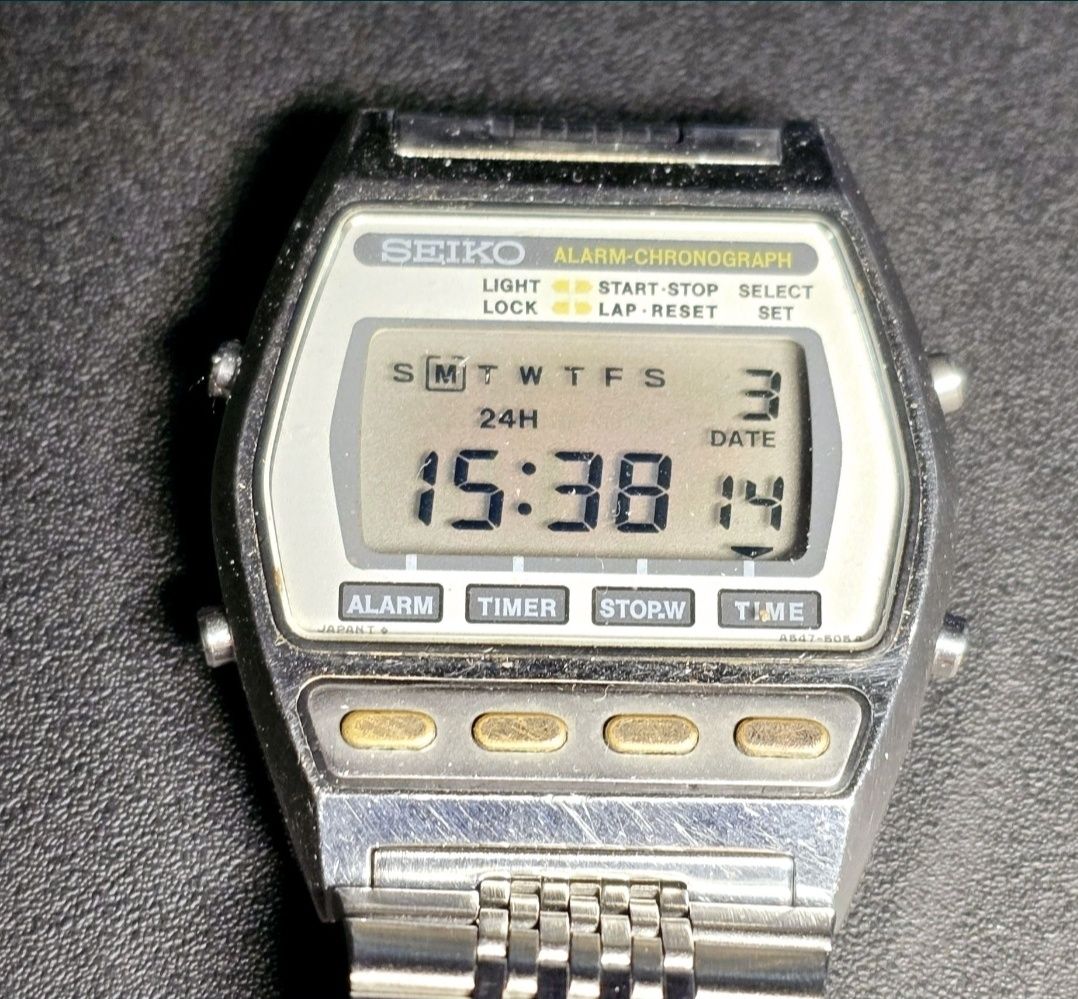 Часы наручные Сейко годинник Seiko A 547 Japan ретро вінтаж хронограф