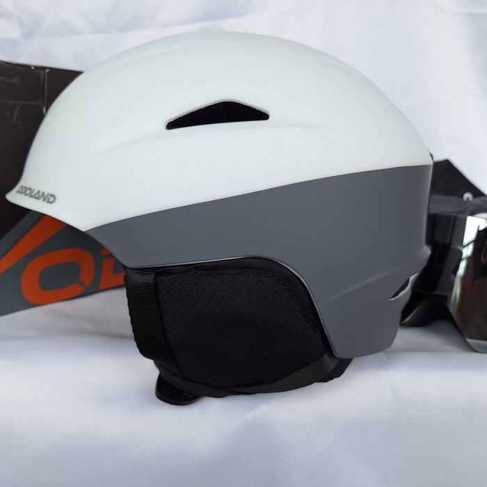 Kask narciarski Odoland SP0735 White Grey S 54-56cm Gogle