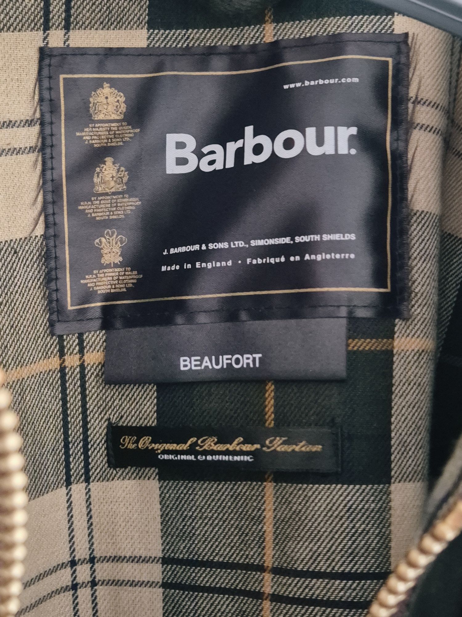 Casaco BarBour Beaufort olive XXXL novo