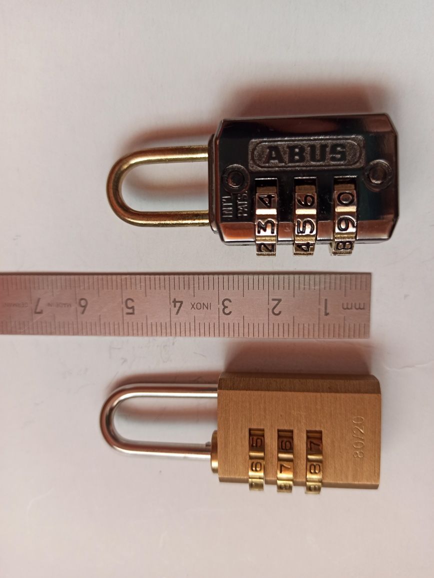 Kłódka mosiężna, Combi Lock 80/20mm Burg-Wächter, mini kłódka na szyfr
