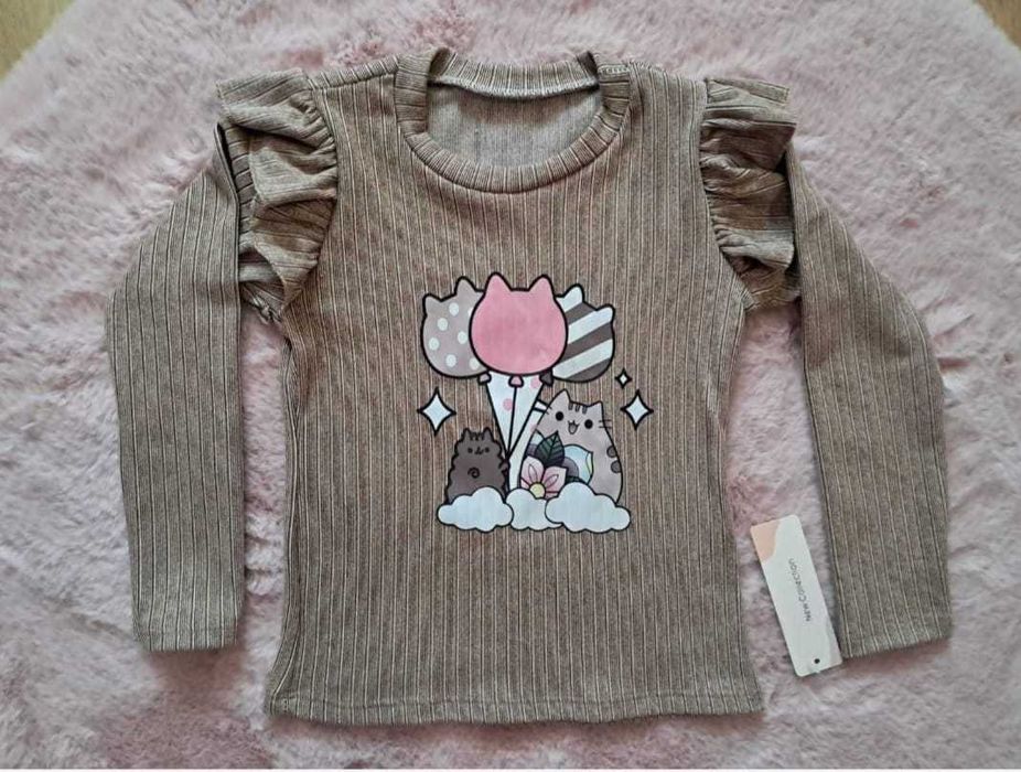 Bluzka Pusheen rozmiar 152 brązowa