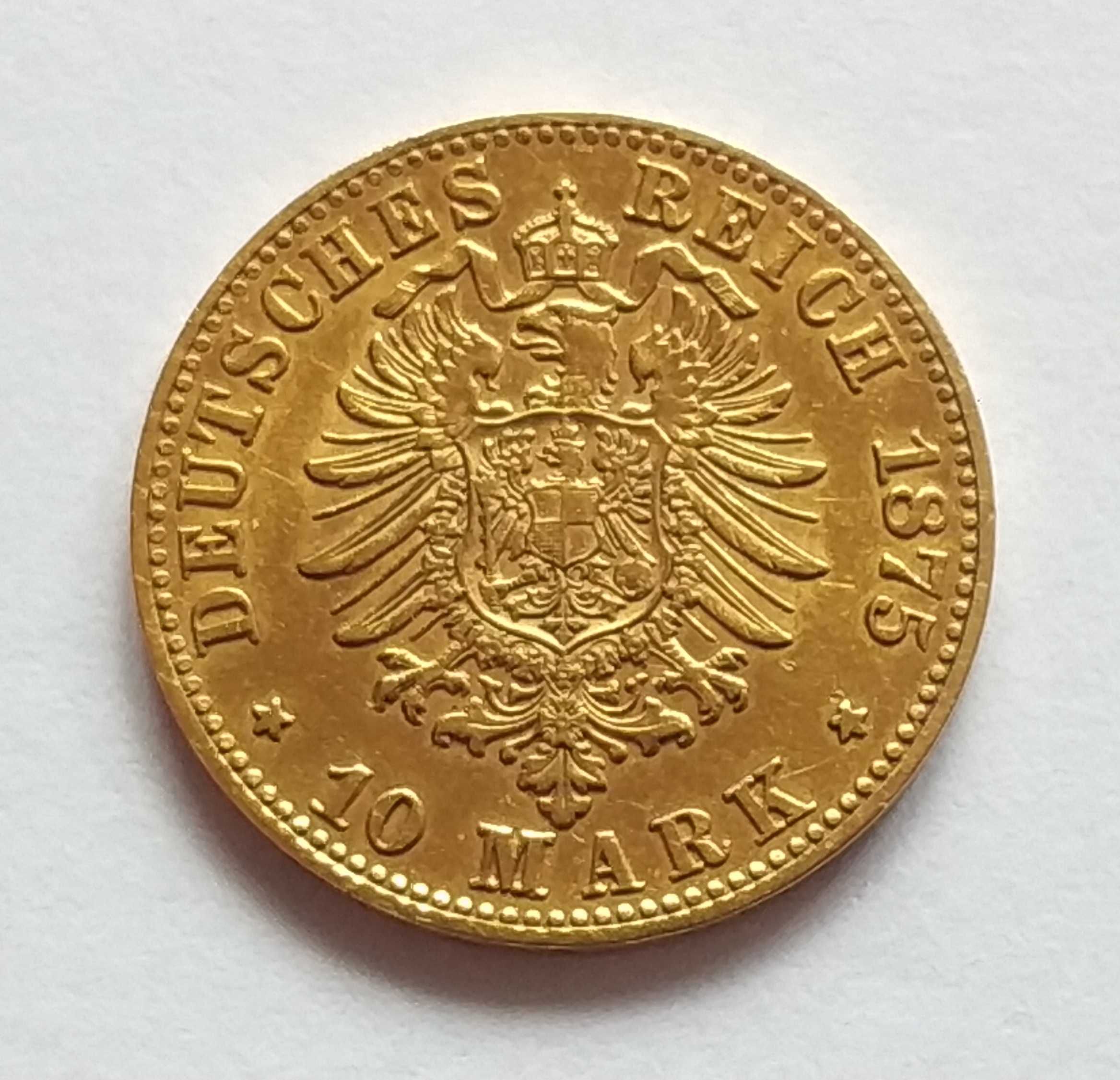 10 marek 1875 - Wirtembergia - rzadkość